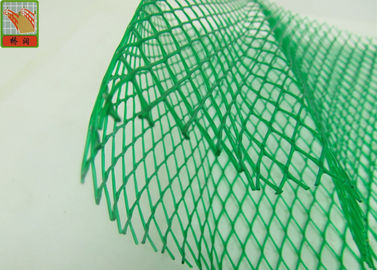 HDPE kim cương lỗ đùn nhựa lưới, màu xanh lá cây bảo vệ nhựa lưới tay áo